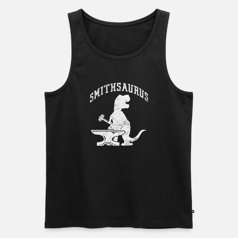 Schmied - Männer Premium Bio Tank Top - Schwarz