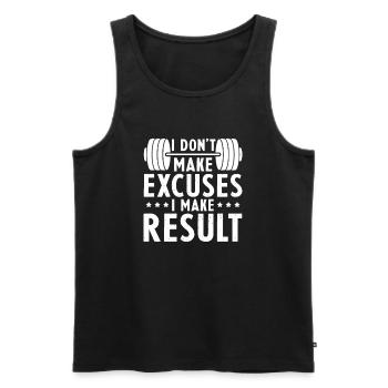 Bodybuilder Body Building Fitness Gym Cadeau - Débardeur bio Premium Homme - noir - Devant - Michal (187cm)