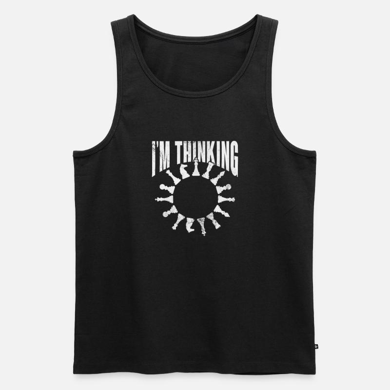 Schach - Männer Premium Bio Tank Top - Schwarz
