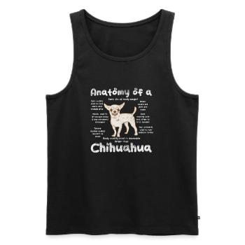 Chihuahua - Débardeur bio Premium Homme - noir - Devant - Michal (187cm)