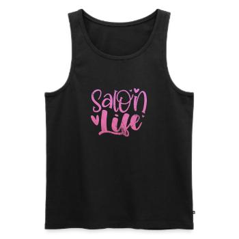 Beautician - Men's Premium Organic Tank Top - black - Front - Michal (187cm)