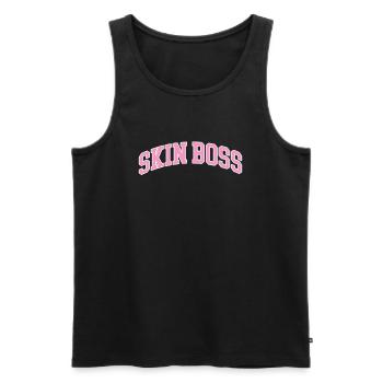 Beautician Cosmetic Makeup Gift - Men's Premium Organic Tank Top - black - Front - AI Model Male 178 light (178cm)