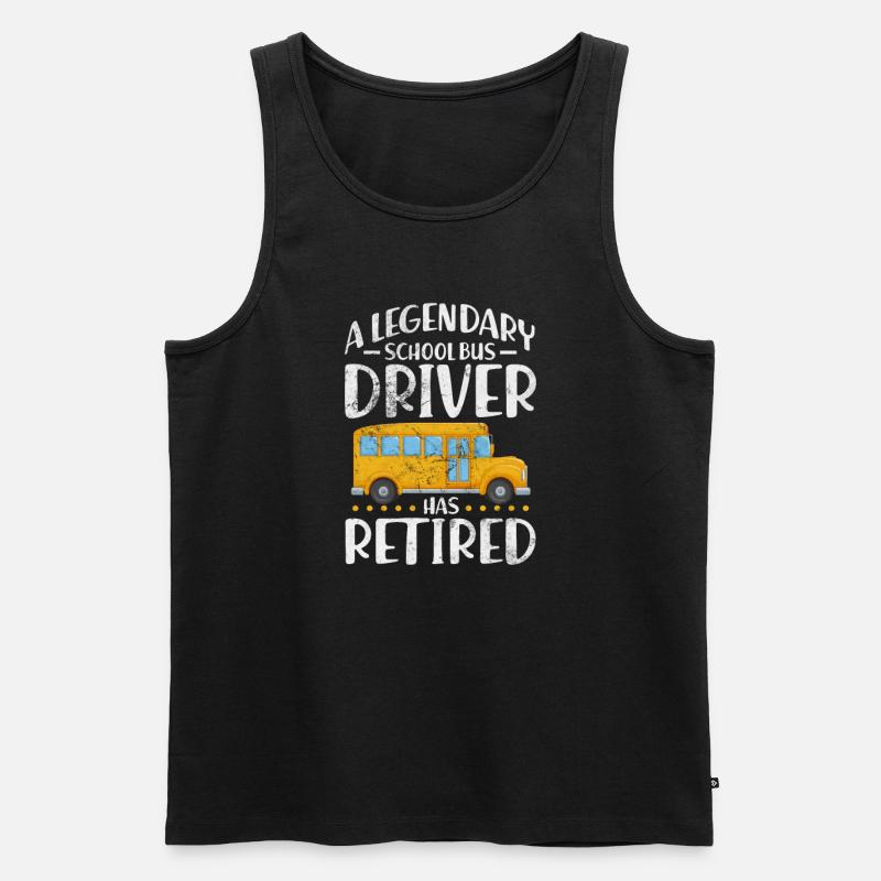 Busfahrer - Männer Premium Bio Tank Top - Schwarz