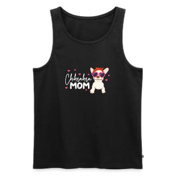 Chihuahua chien chien école chien propriétaire cadeau - Débardeur bio Premium Homme - noir - Devant - Michal (187cm)