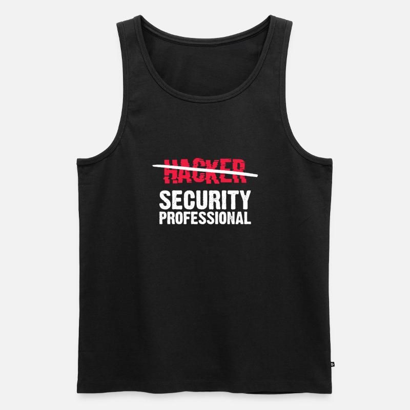 Hacker Coder Computer Hacking Gift - Men's Premium Organic Tank Top - black