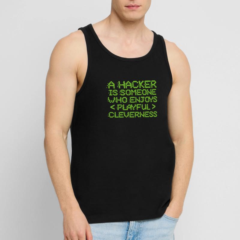 Hacker Coder Computerfreak Nerd Hacking Geschenk Männer Premium Bio Tank Top