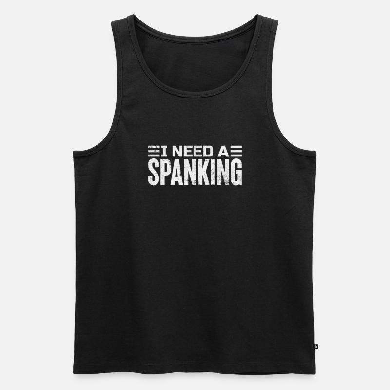 Sadomaso - Männer Premium Bio Tank Top - Schwarz