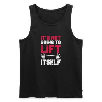 Bodybuilder - Männer Premium Bio Tank Top - Schwarz - Vorne - Michal (187cm)