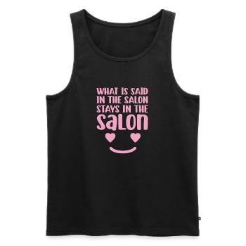 Beautician Cosmetic Makeup Gift - Men's Premium Organic Tank Top - black - Front - AI Model Male 178 light (178cm)