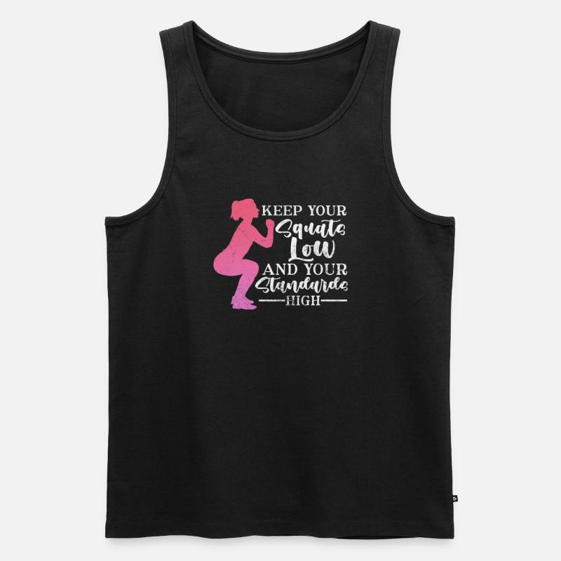 Bodybuilder - Männer Premium Bio Tank Top - Schwarz