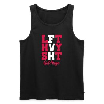 Bodybuilder Body Building Fitness Gym Geschenk - Männer Premium Bio Tank Top - Schwarz - Vorne - Michal (187cm)