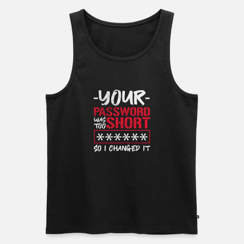 Hacker - Männer Premium Bio Tank Top - Schwarz