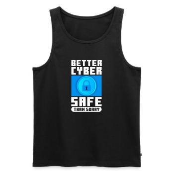 Hacker Coder Computerfreak Nerd Hacking Geschenk - Männer Premium Bio Tank Top - Schwarz - Vorne - Michal (187cm)