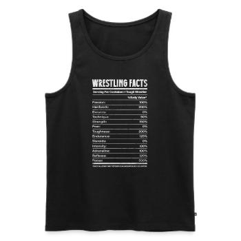Wrestling - Männer Premium Bio Tank Top - Schwarz - Vorne - AI Model Male 178 light (178cm)