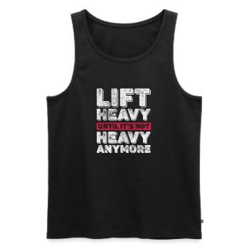 Bodybuilder - Männer Premium Bio Tank Top - Schwarz - Vorne - Michal (187cm)