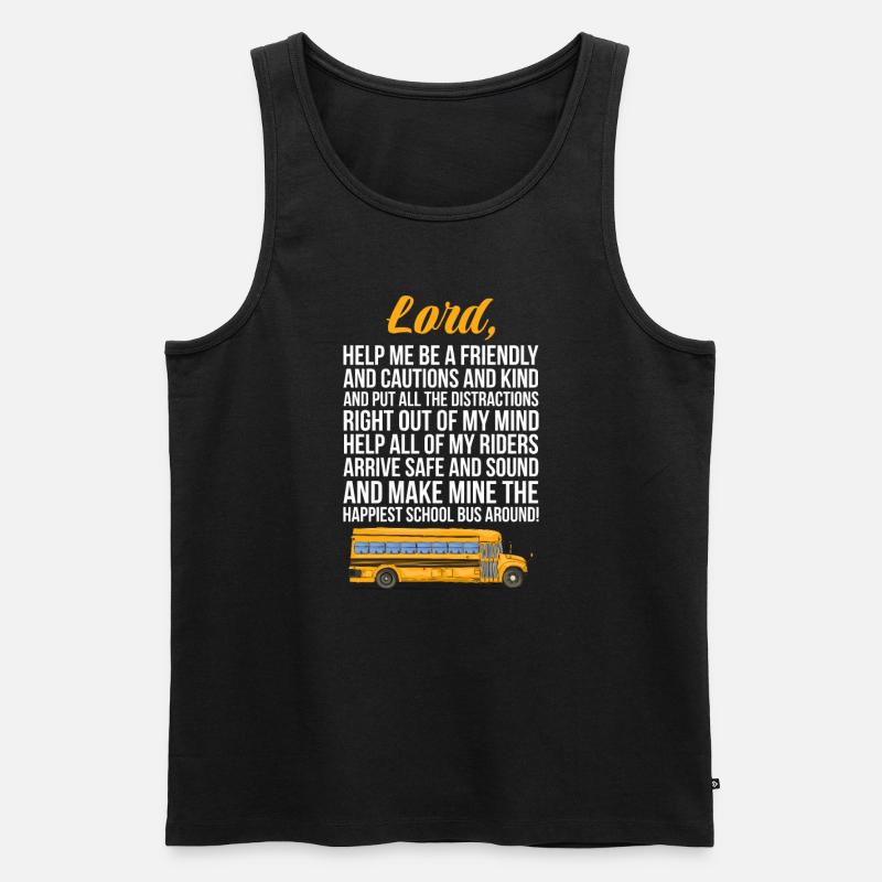 Busfahrer Busfahrerin Bus Schuhlbus Geschenk - Männer Premium Bio Tank Top - Schwarz