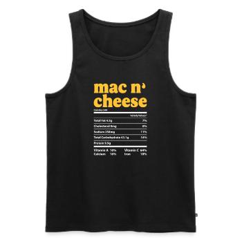 Gâteau au fromage Cheesecake Cadeau alimentaire - Débardeur bio Premium Homme - noir - Devant - Michal (187cm)