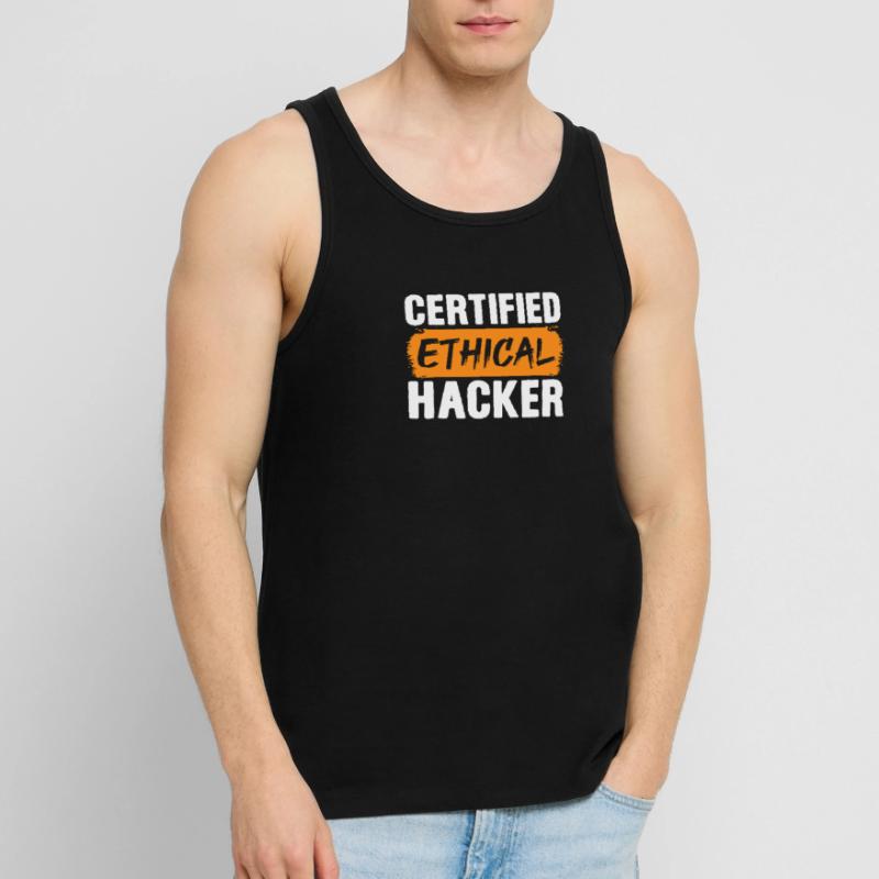 Hacker Coder Computerfreak Nerd Hacking Geschenk Männer Premium Bio Tank Top