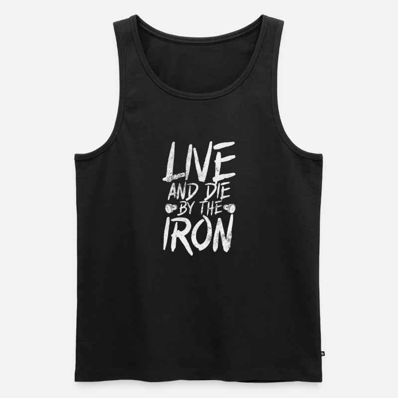 Bodybuilder - Männer Premium Bio Tank Top - Schwarz