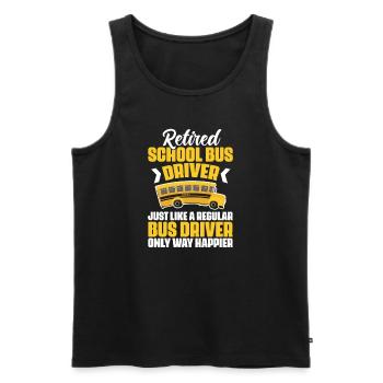 Bus Driver Bus Driver Bus Schuhlbus Gift - Men's Premium Organic Tank Top - black - Front - AI Model Male 178 light (178cm)