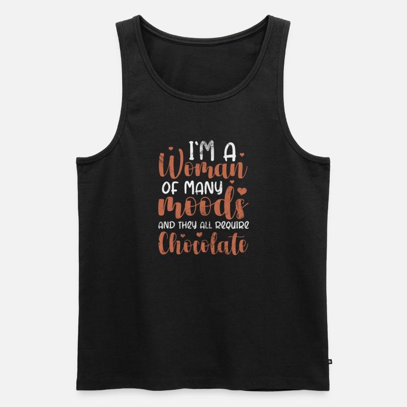 Schokolade - Männer Premium Bio Tank Top - Schwarz