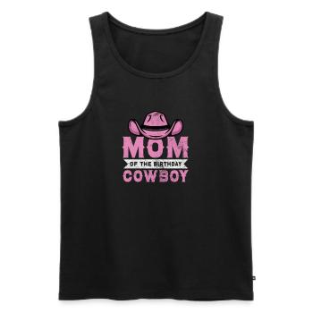 Cowboy - Männer Premium Bio Tank Top - Schwarz - Vorne - AI Model Male 178 light (178cm)