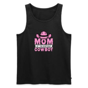 Cowboy Cowboystiefel Western Geschenk - Männer Premium Bio Tank Top - Schwarz - Vorne - Michal (187cm)