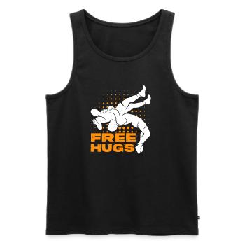 Lutteur lutteur Fight Wrestling Ringer cadeau - Débardeur bio Premium Homme - noir - Devant - Michal (187cm)