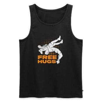 Wrestling - Männer Premium Bio Tank Top - Schwarz - Vorne - AI Model Male 178 light (178cm)