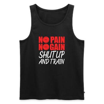 Bodybuilder Body Building Fitness Gym Geschenk - Männer Premium Bio Tank Top - Schwarz - Vorne - Michal (187cm)