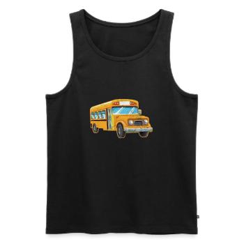 Busfahrer - Männer Premium Bio Tank Top - Schwarz - Vorne - AI Model Male 178 light (178cm)