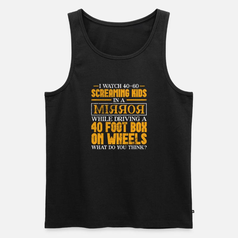 Busfahrer - Männer Premium Bio Tank Top - Schwarz