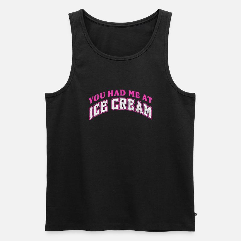 Eiscreme - Männer Premium Bio Tank Top - Schwarz