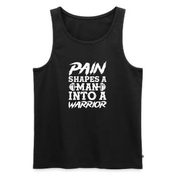Bodybuilder Body Building Fitness Gym Geschenk - Männer Premium Bio Tank Top - Schwarz - Vorne - Michal (187cm)