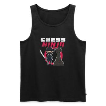 Schach - Männer Premium Bio Tank Top - Schwarz - Vorne - Michal (187cm)