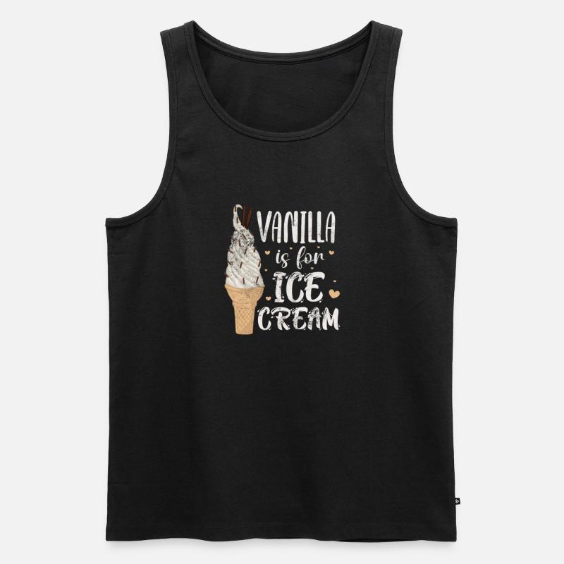 Eiscreme - Männer Premium Bio Tank Top - Schwarz
