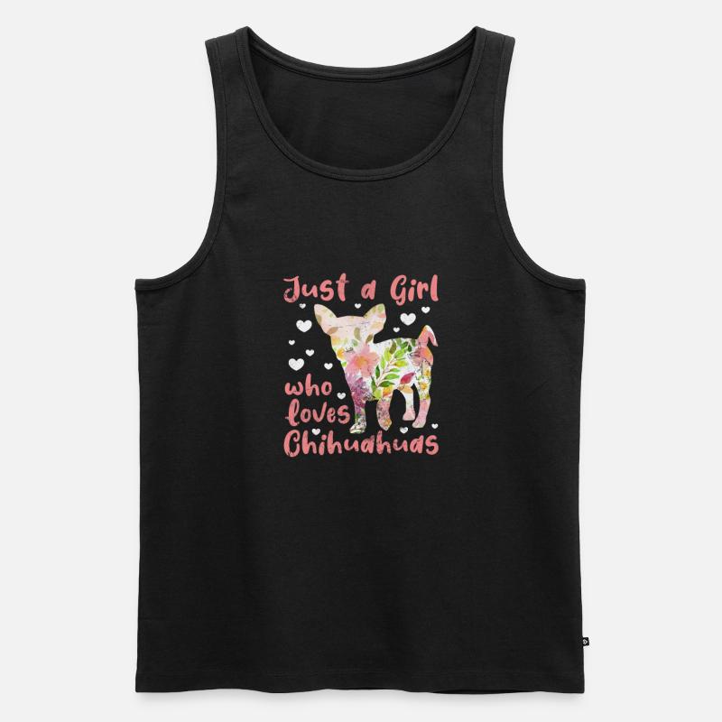 Chihuahua - Männer Premium Bio Tank Top - Schwarz