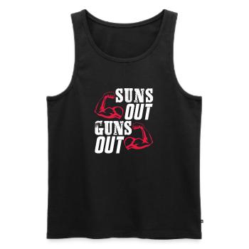 Bodybuilder Body Building Fitness Gym Geschenk - Männer Premium Bio Tank Top - Schwarz - Vorne - Michal (187cm)