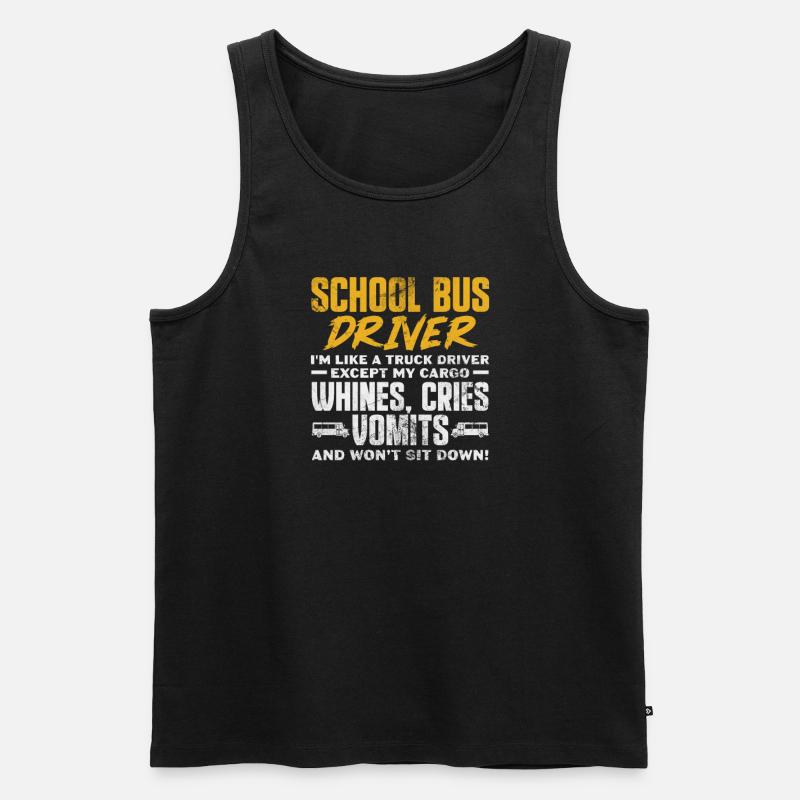 Busfahrer - Männer Premium Bio Tank Top - Schwarz