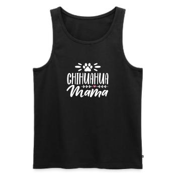 Chihuahua chien chien école chien propriétaire cadeau - Débardeur bio Premium Homme - noir - Devant - Michal (187cm)