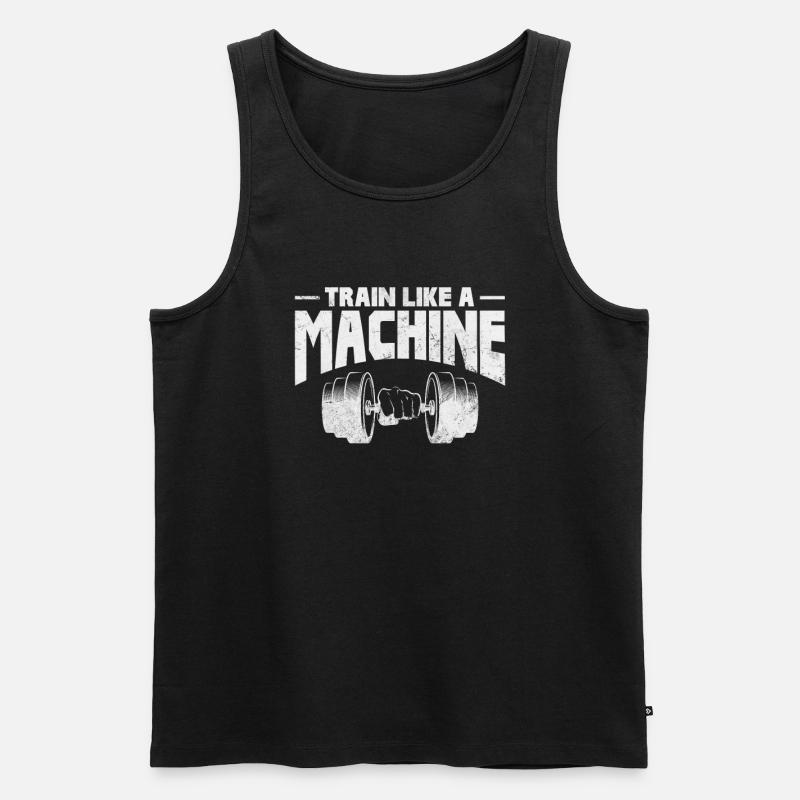Bodybuilder - Männer Premium Bio Tank Top - Schwarz