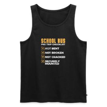 Busfahrer - Männer Premium Bio Tank Top - Schwarz - Vorne - AI Model Male 178 light (178cm)