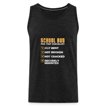 Busfahrer - Männer Premium Bio Tank Top - Anthrazit - Vorne - Alexander (188cm)