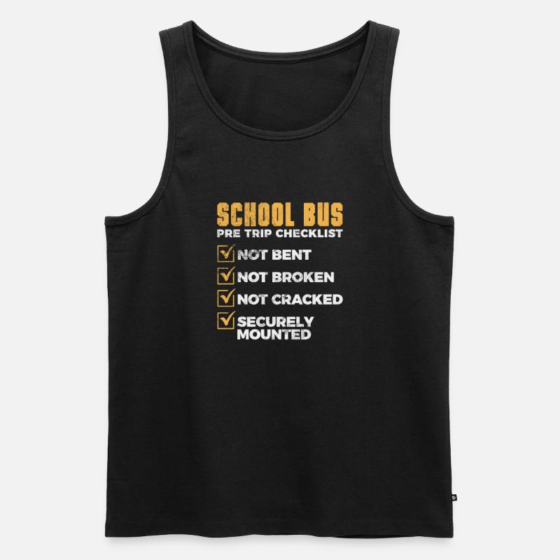 Busfahrer - Männer Premium Bio Tank Top - Schwarz
