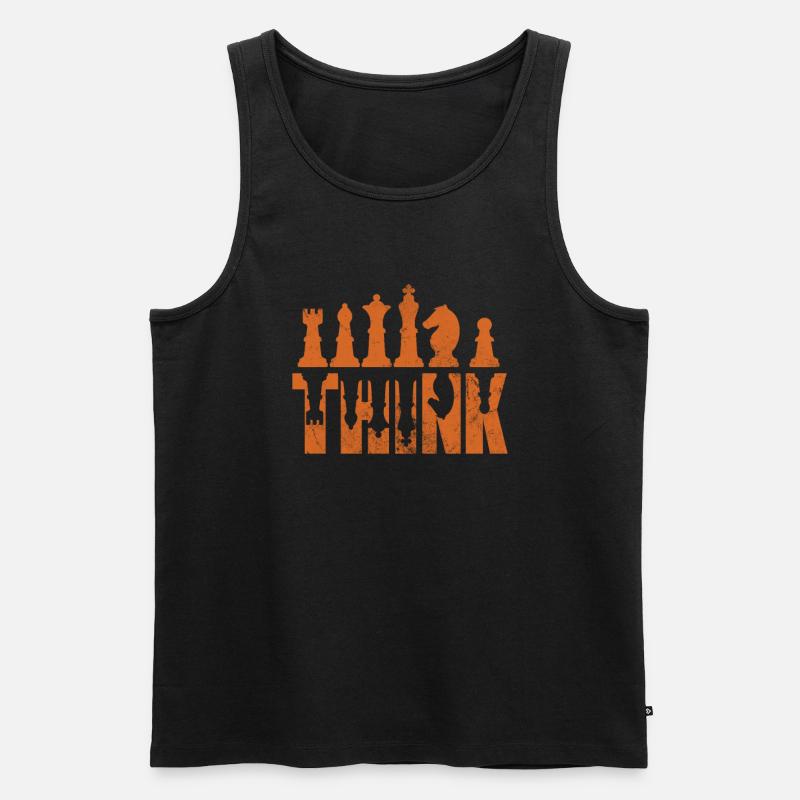 Schach - Männer Premium Bio Tank Top - Schwarz