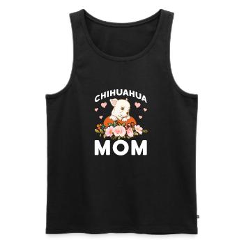 Chihuahua chien chien école chien propriétaire cadeau - Débardeur bio Premium Homme - noir - Devant - Michal (187cm)