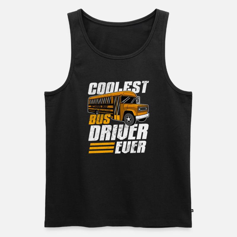 Busfahrer - Männer Premium Bio Tank Top - Schwarz