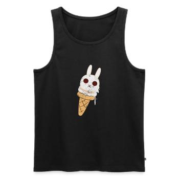 eiscreme - Men's Premium Organic Tank Top - black - Front - AI Model Male 178 light (178cm)