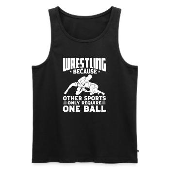 Lutteur lutteur Fight Wrestling Ringer cadeau - Débardeur bio Premium Homme - noir - Devant - Michal (187cm)