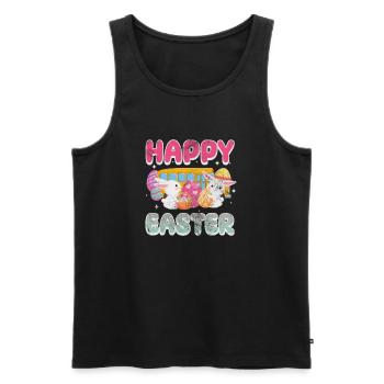 Busfahrer - Männer Premium Bio Tank Top - Schwarz - Vorne - Michal (187cm)